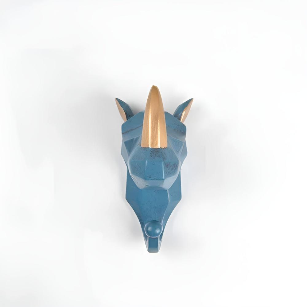 Animal Head Wall-Mounted Key Holder Coat Rack Wall Rack