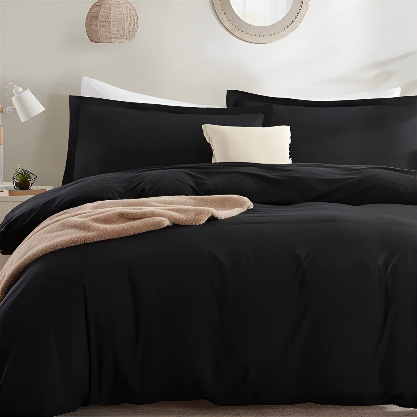 High-Quality Cotton Bedding Set, Luxurious Duvet Covers, Reversible Colors, Wrinkle-Free, Available in Twin to King Sizes-4