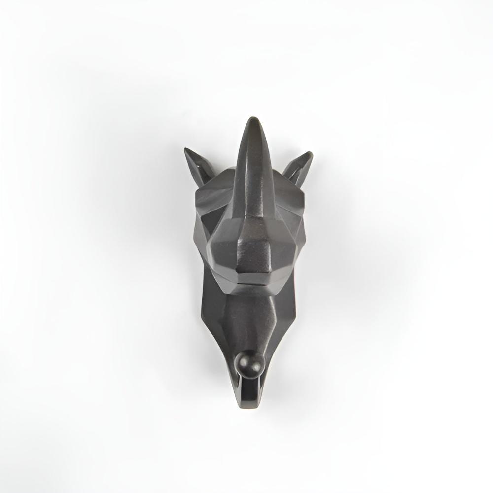 Animal Head Wall-Mounted Key Holder Coat Rack Wall Rack