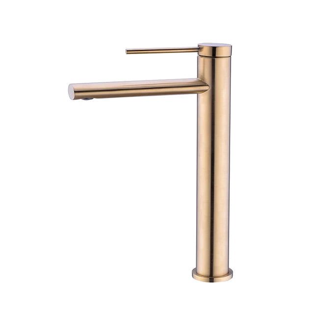 Elegant Basin Mixer Tap with Single Lever and Deck Mounted – High-Quality Brass and Ceramic Design