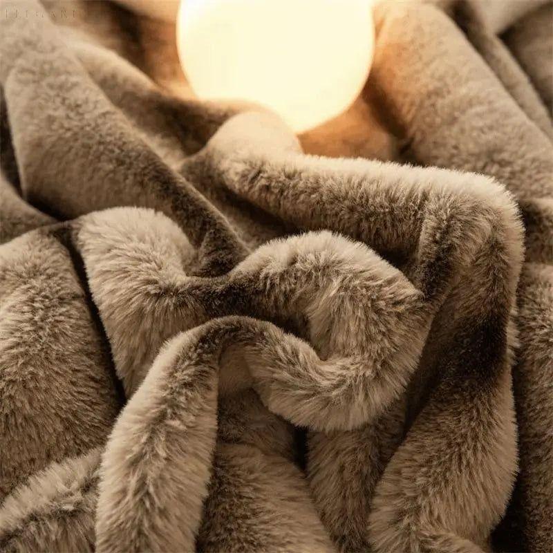 Luxury Fleece Winter Blanket in Various Colours – Comfortable, Anti-Pilling, Available in 100x160 cm, 130x160 cm, 160x200 cm