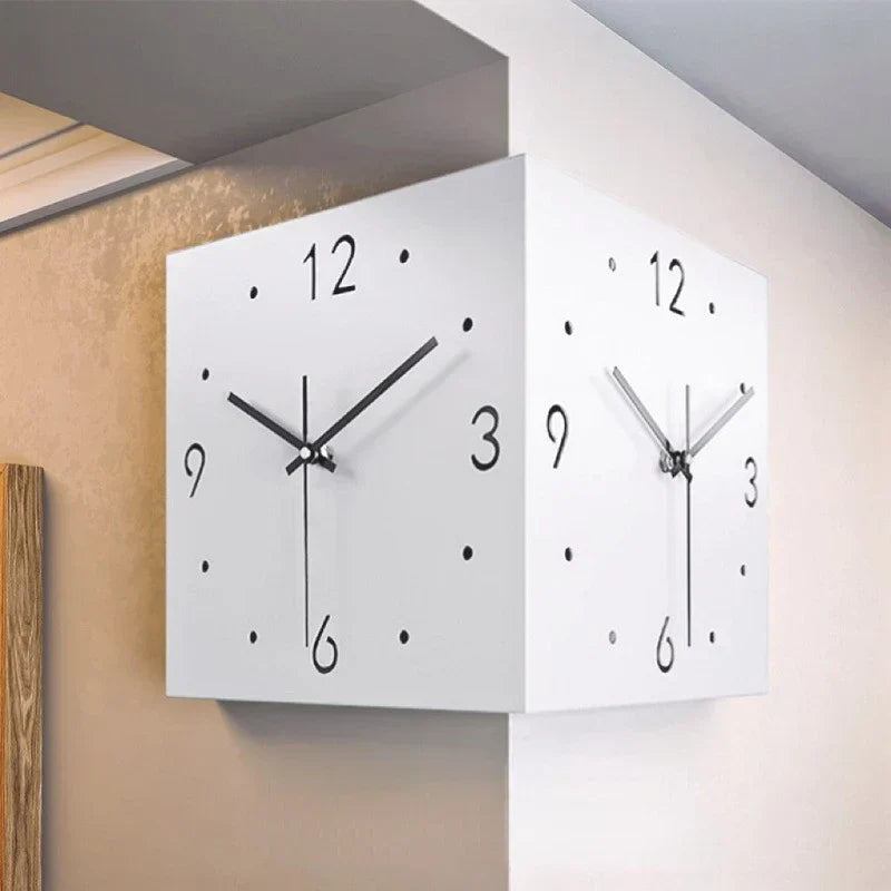 Creative Square Wall Clock with Silent Mechanism – Elegant and Modern Interior Decoration for Any Room