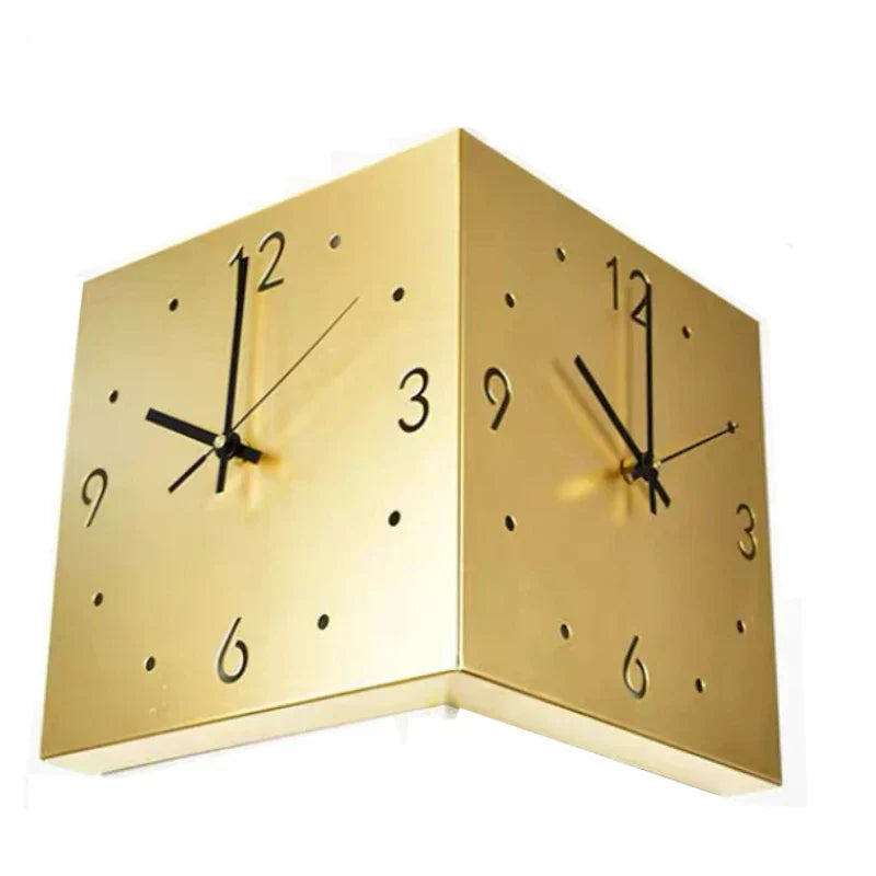 Creative Square Wall Clock with Silent Mechanism – Elegant and Modern Interior Decoration for Any Room