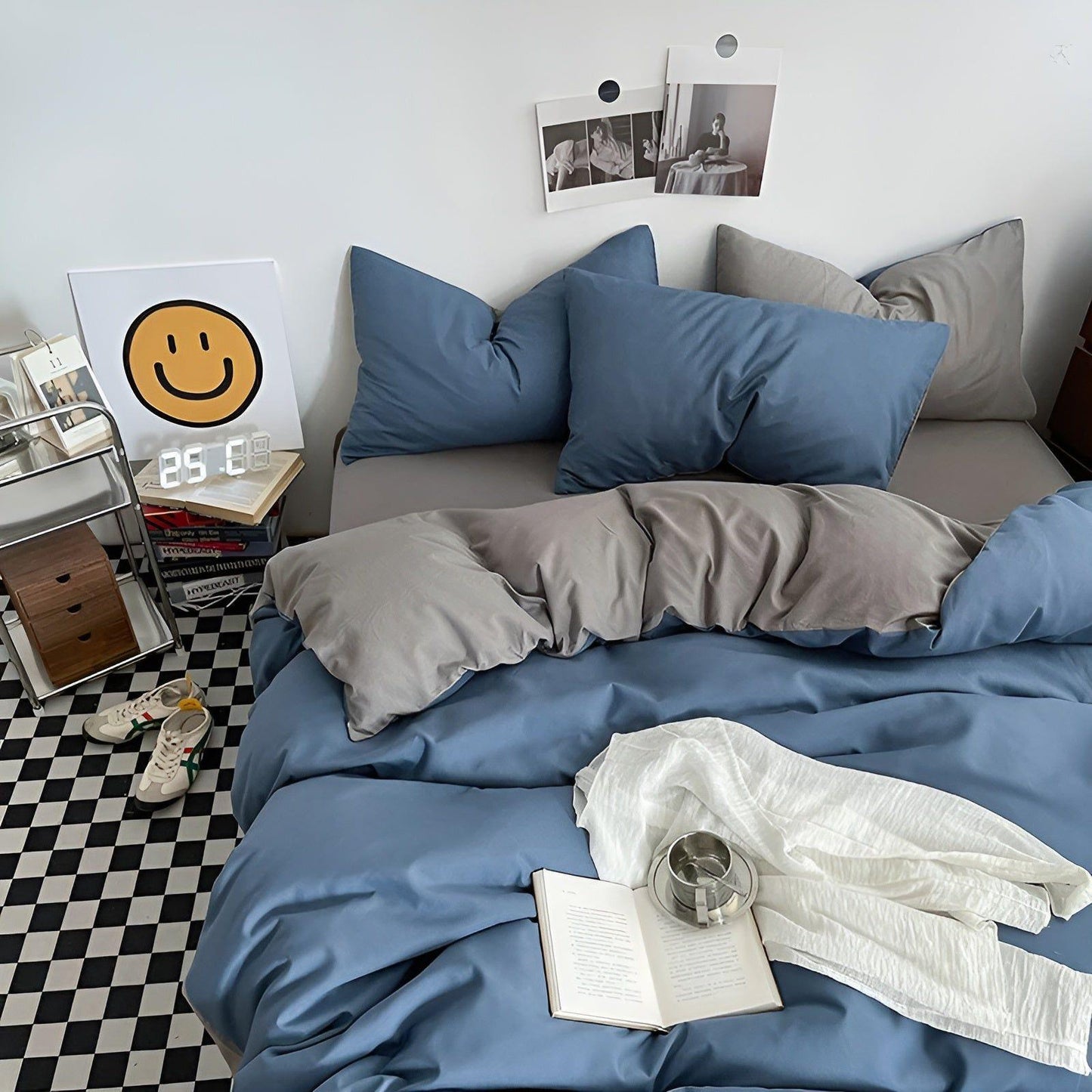 Variant image for High-Quality Cotton Bedding Set, Luxurious Duvet Covers, Reversible Colors, Wrinkle-Free, Available in Twin to King Sizes-25