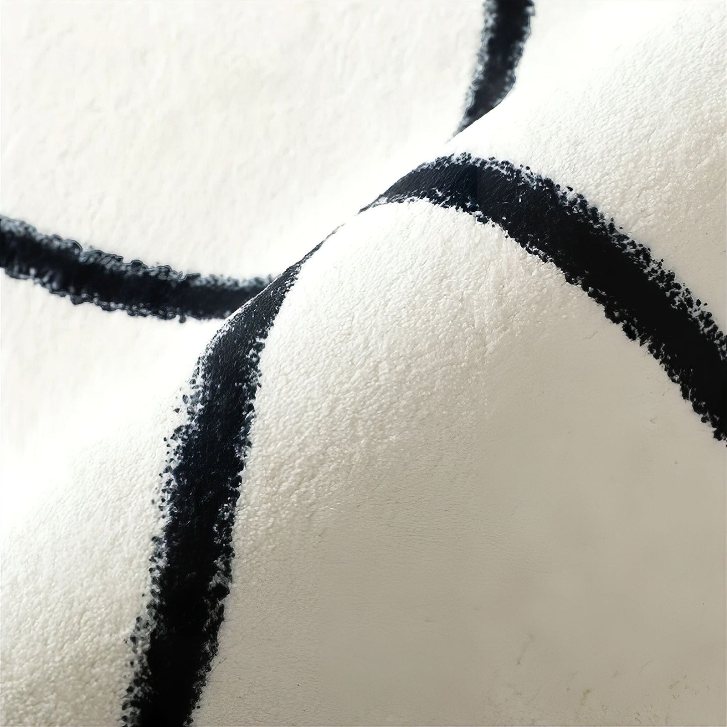 Artistic Black and White Rug – Comfortable and Versatile Carpet for Modern and Classic Interiors