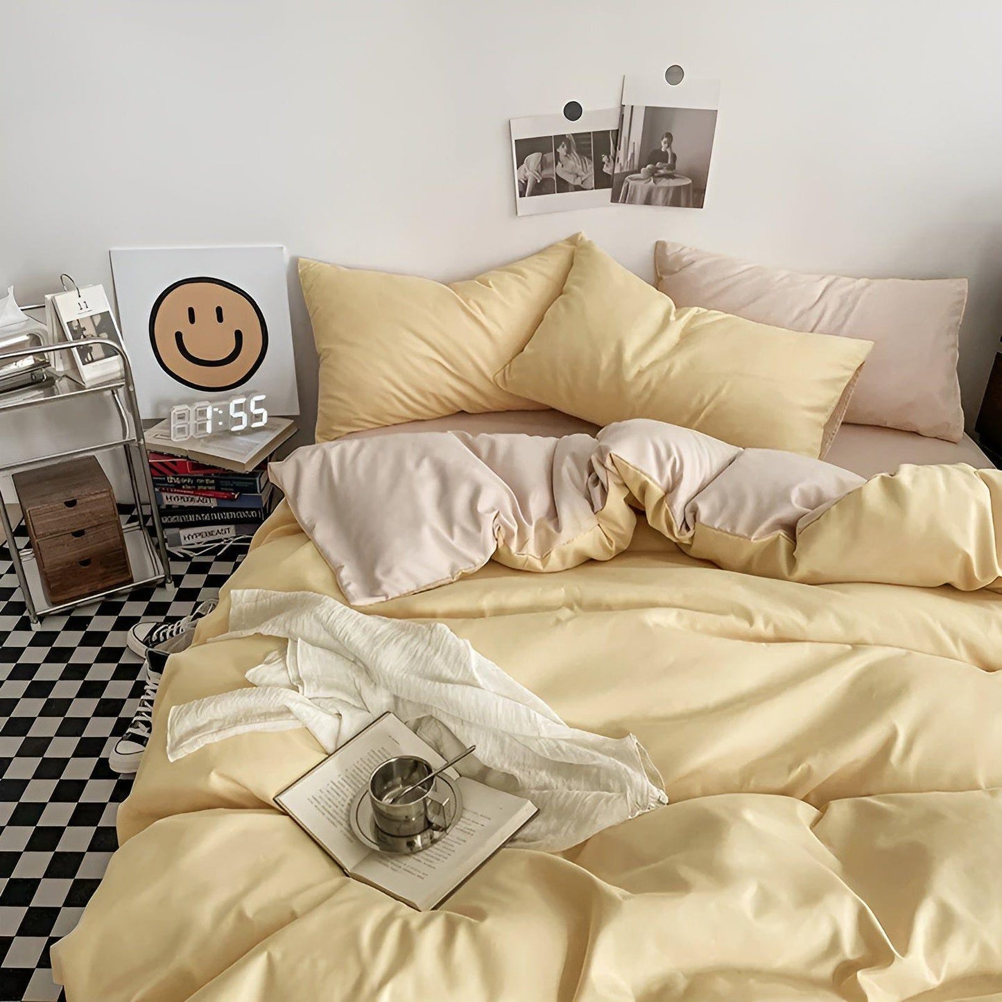 High-Quality Cotton Bedding Set, Luxurious Duvet Covers, Reversible Colors, Wrinkle-Free, Available in Twin to King Sizes-6
