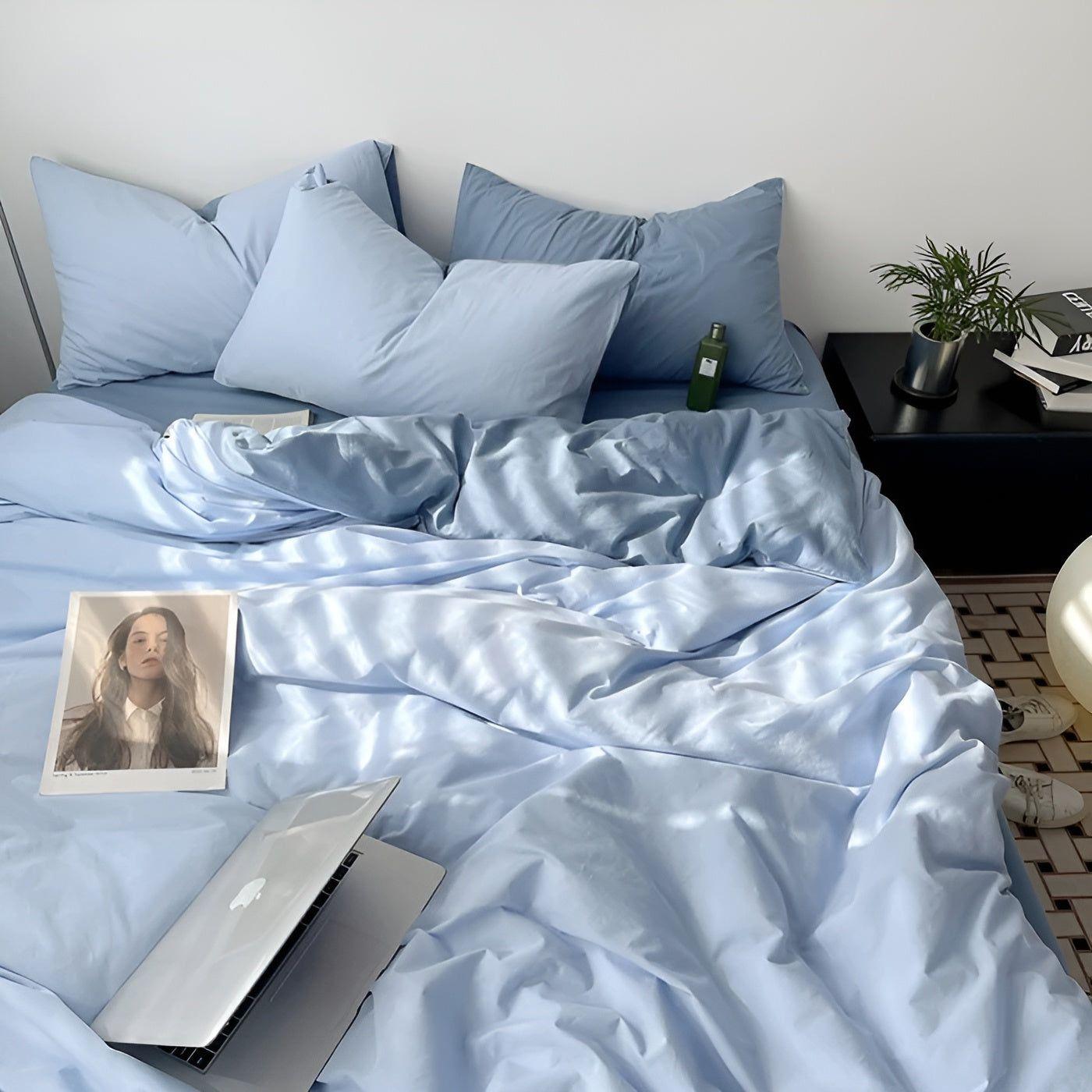 Variant image for High-Quality Cotton Bedding Set, Luxurious Duvet Covers, Reversible Colors, Wrinkle-Free, Available in Twin to King Sizes-28