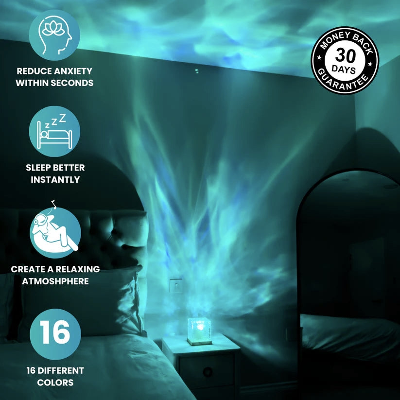 Ocean Wave Night Light Projector for Bedroom – Soothing LED Light Effects for Relaxation and Sleep-3