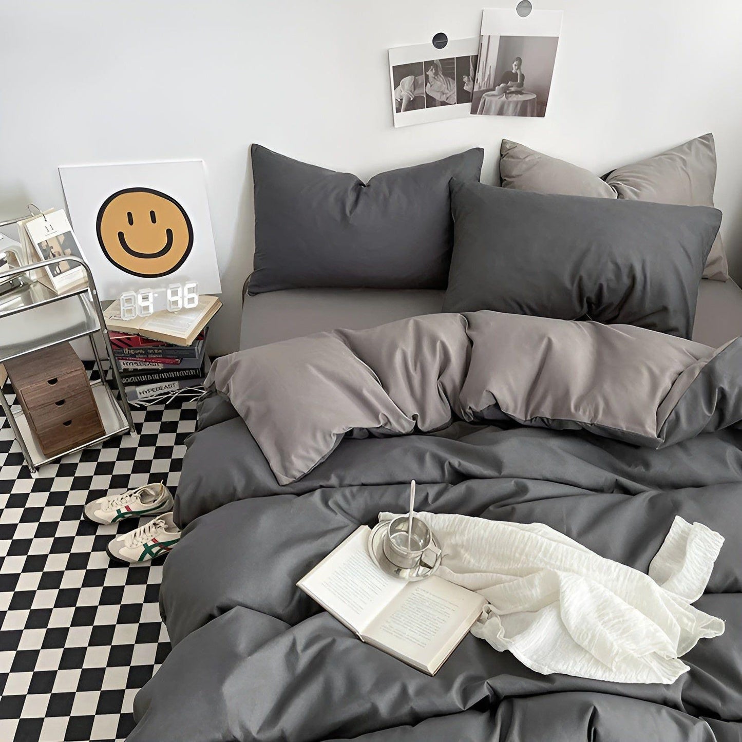 Variant image for High-Quality Cotton Bedding Set, Luxurious Duvet Covers, Reversible Colors, Wrinkle-Free, Available in Twin to King Sizes-19