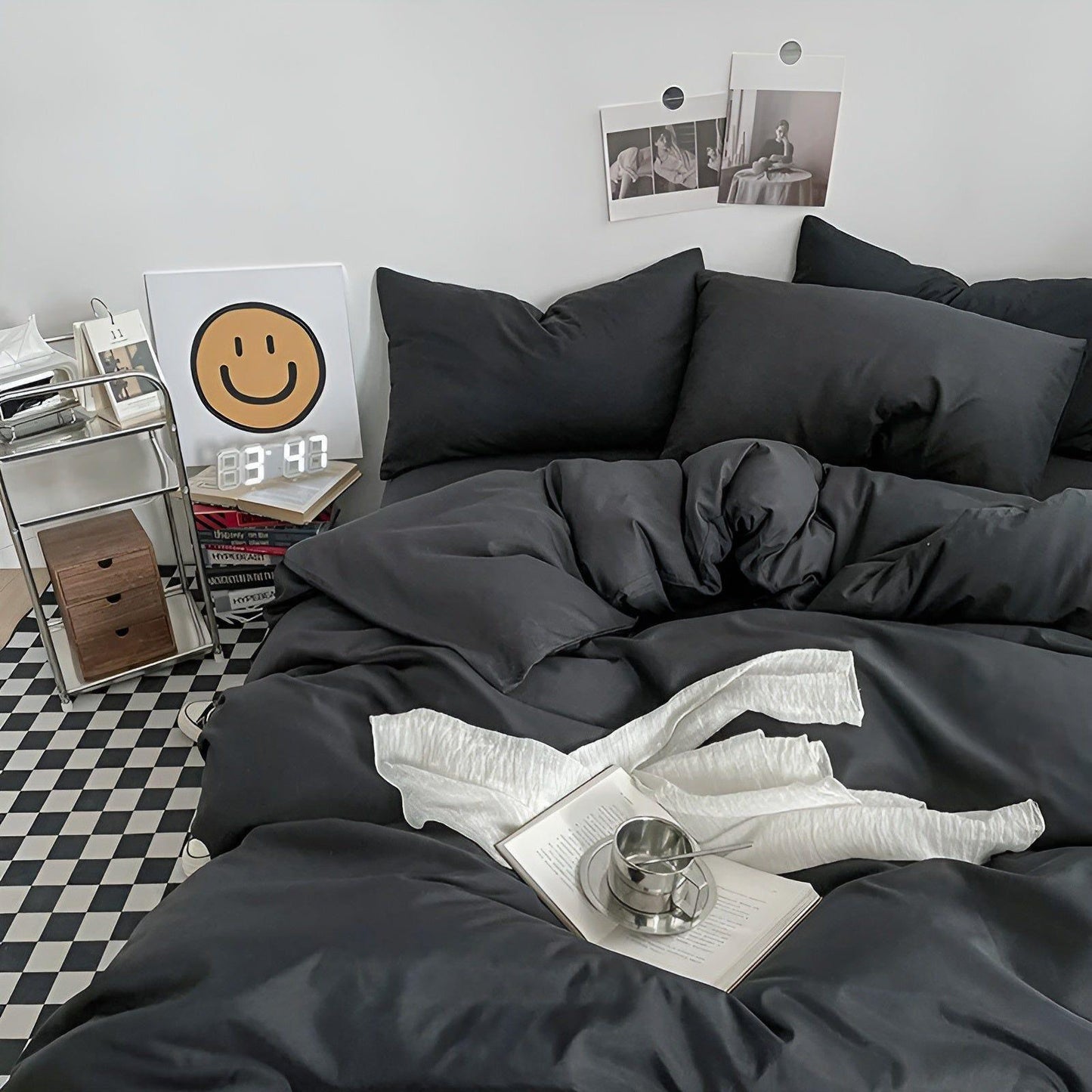 Variant image for High-Quality Cotton Bedding Set, Luxurious Duvet Covers, Reversible Colors, Wrinkle-Free, Available in Twin to King Sizes-13