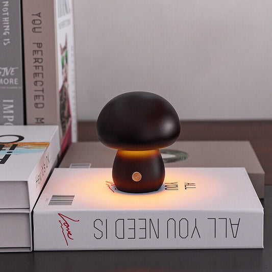 Battery-Operated Night Light with Adjustable Brightness – Enchanting Wooden Night Light for Children's Room and Bedroom