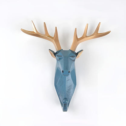 Animal Head Wall-Mounted Key Holder Coat Rack Wall Rack
