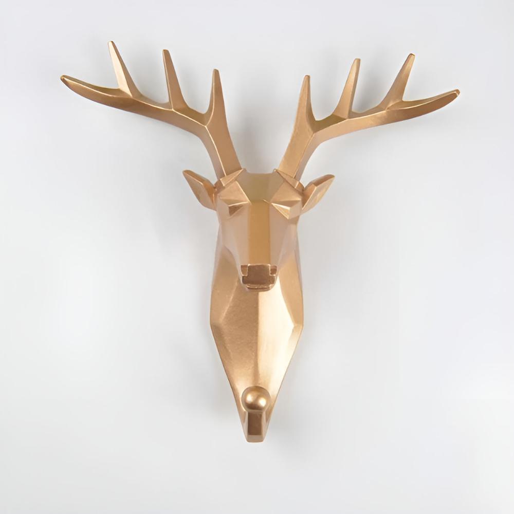 Animal Head Wall-Mounted Key Holder Coat Rack Wall Rack