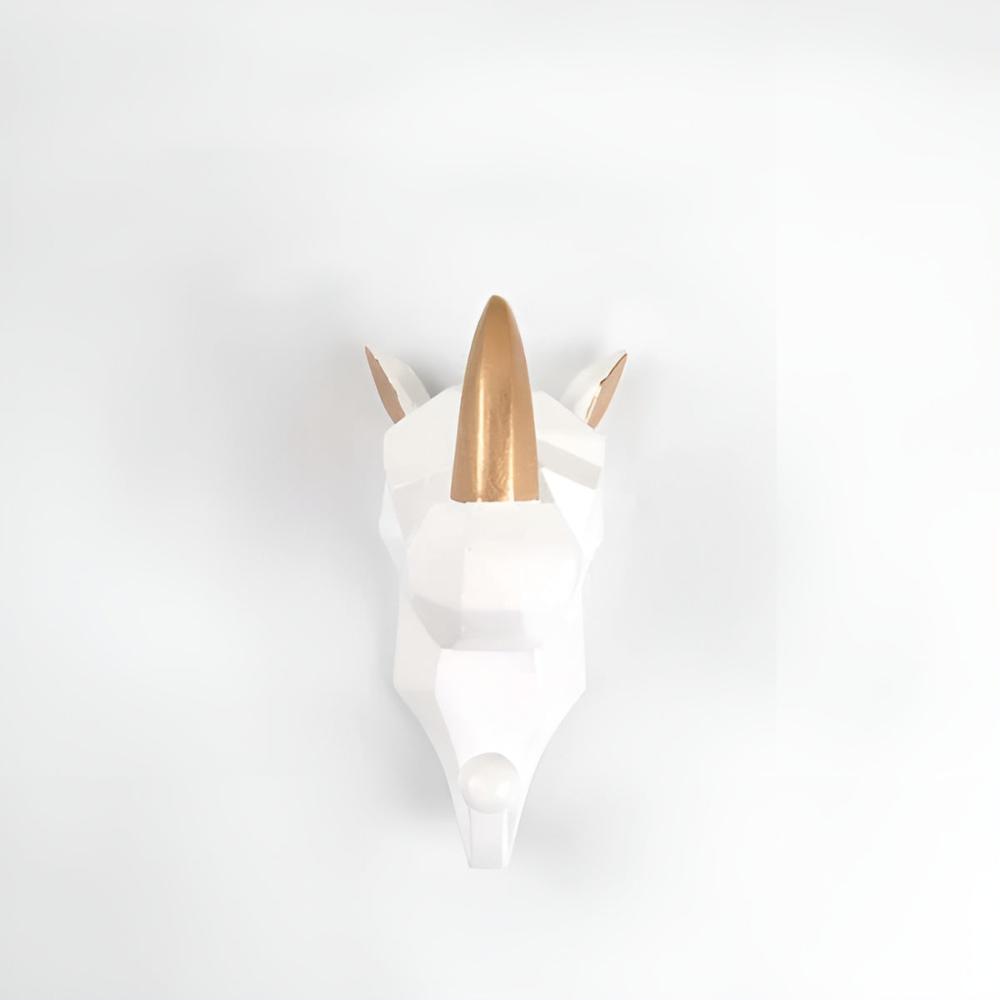 Animal Head Wall-Mounted Key Holder Coat Rack Wall Rack