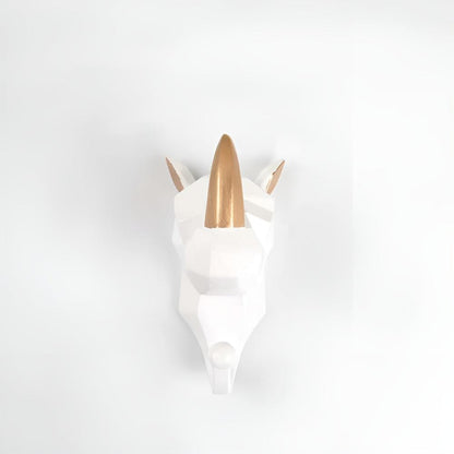 Animal Head Wall-Mounted Key Holder Coat Rack Wall Rack