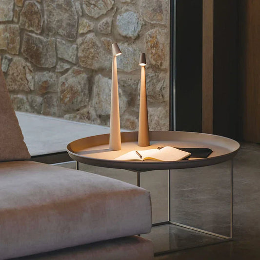 Minimalist Dimmable Beam Lamp Made of Aluminium with 16 Hours Battery Life - Available in 35 cm and 45 cm