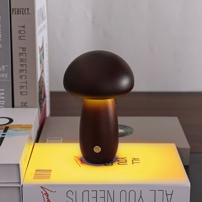 Battery-Operated Night Light with Adjustable Brightness – Enchanting Wooden Night Light for Children's Room and Bedroom