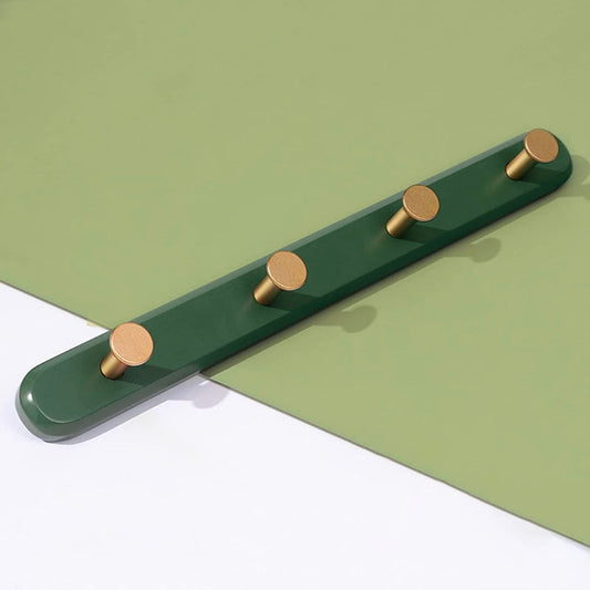 Vintage Green Wall Coat Rack with Hooks for Coats
