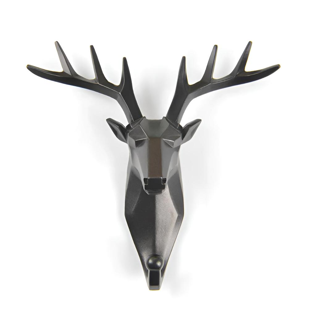 Animal Head Wall-Mounted Key Holder Coat Rack Wall Rack