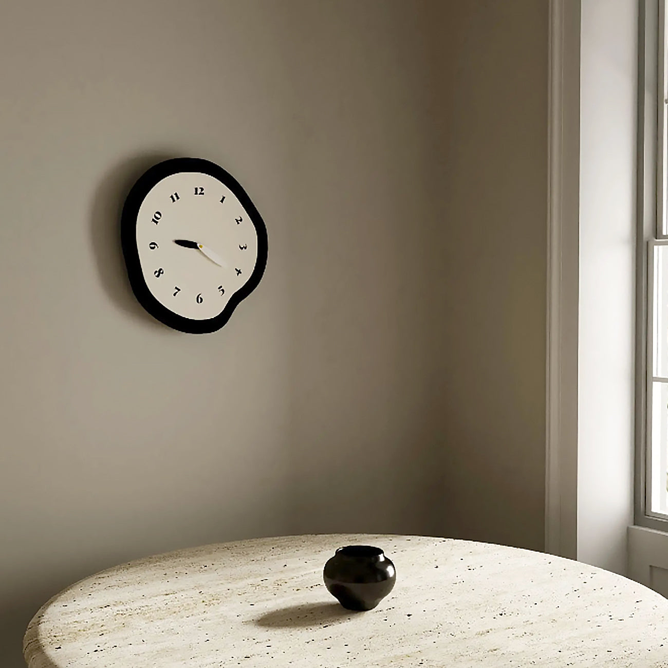 Abstract Silent Wall Clock Large with Modern Design – Stylish Clock for Living Room and Bedroom, Available in Two Sizes