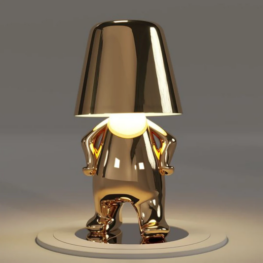Dimmable Touch-Controlled LED Lamp – Portable USB Rechargeable Resin Light for Home Decor and Ambiance-1