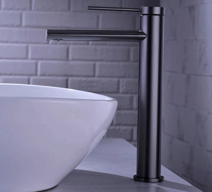 Elegant Basin Mixer Tap with Single Lever and Deck Mounted – High-Quality Brass and Ceramic Design