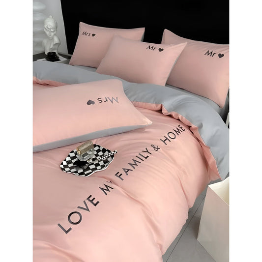 Ultra-Soft Egyptian Cotton Bed Linen Set - Duvet Covers and Bed Sheets for Twin, Full, Queen, King Sizes-1
