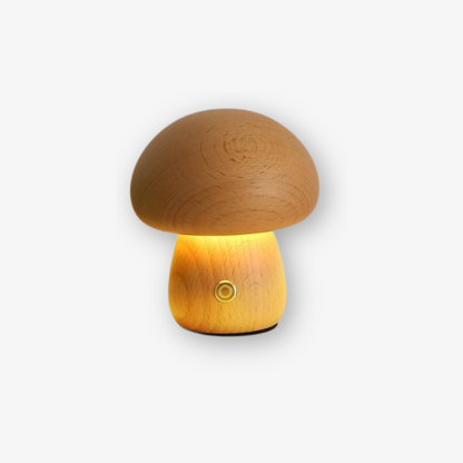 Battery-Operated Night Light with Adjustable Brightness – Enchanting Wooden Night Light for Children's Room and Bedroom