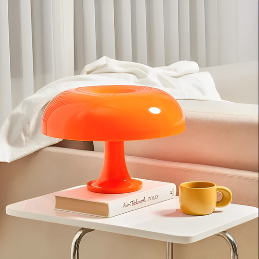 Minimalist Wireless LED Table Lamp - Rechargeable Touch Control Bedside Lamp - Cordless Mushroom Design for Elegant Home Lighting-1