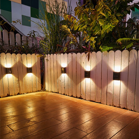Solar LED Outdoor Wall Lights – Wireless, Waterproof Garden Lamps with Automatic On/Off Feature-1