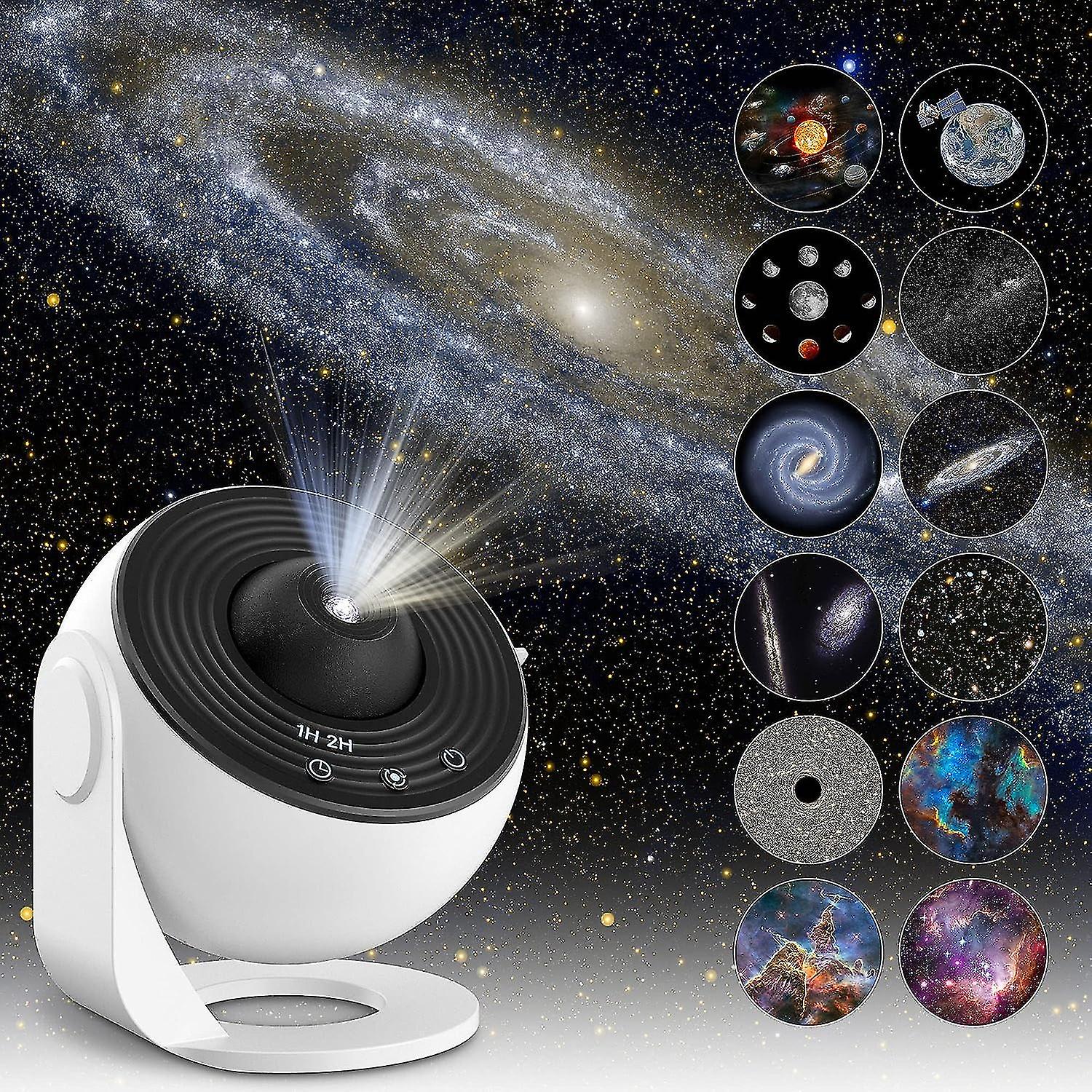 Galaxy Projector Star Light with Multiple Motifs – Space Projection Night Light for Home Ambiance-6