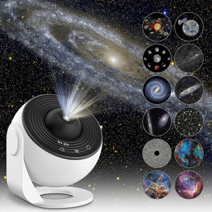 Galaxy Projector Star Light with Multiple Motifs – Space Projection Night Light for Home Ambiance-6