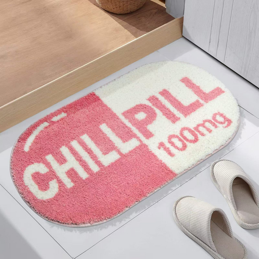 Playful Pill-Shaped Rug with Soft Texture and Durable Design – 120x80 cm in Soothing Colours