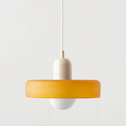 Bauhaus Glass Pendant Light – Modern Geometric Hanging Lamp for Kitchen and Artistic Interiors, Adjustable Height, Multiple Colors-1