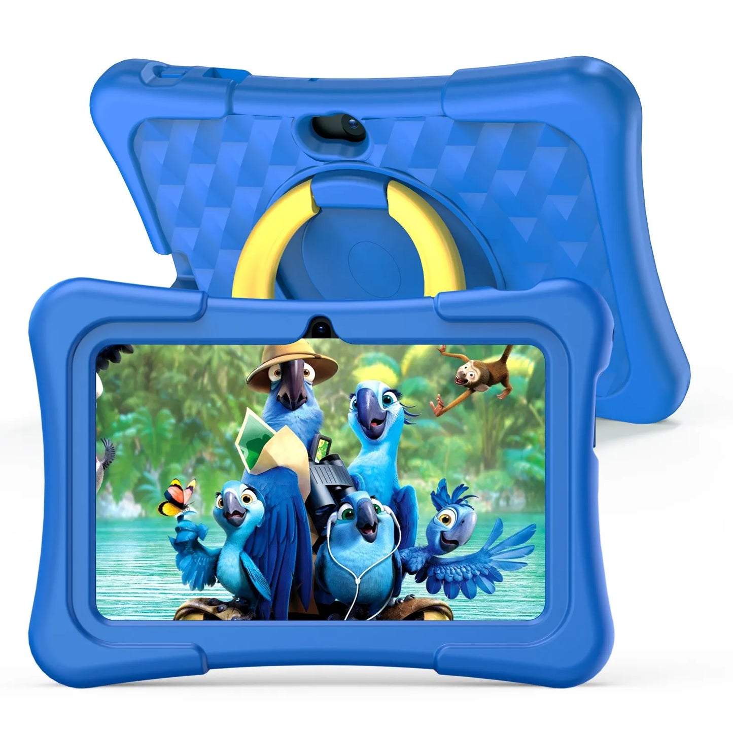 7 Inch Children's Tablet with Android 11, 32 GB, Educational Software, and Dual-Function Camera for Kids