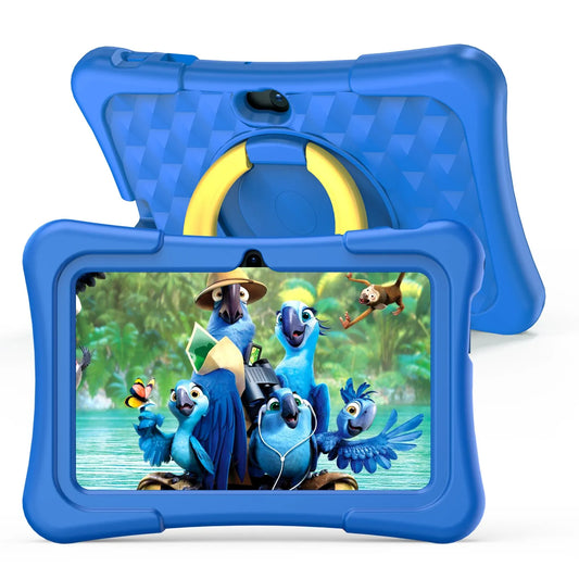 7 Inch Children's Tablet with Android 11, 32 GB, Educational Software, and Dual-Function Camera for Kids