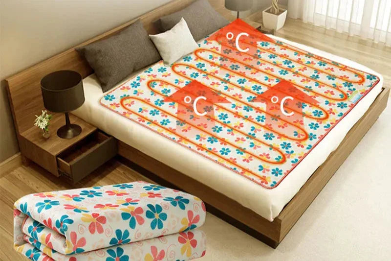 Electric Blanket with Temperature Control and Heating Blanket