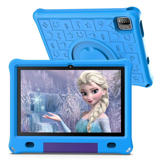 10.1 Inch Kids' Tablet with Android 12, Quad Core, 3GB RAM, 64GB ROM, EVA Protective Case for Children
