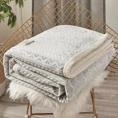 Warm and Cosy Thermal Blanket Made of Polyester – Machine Washable, Available in Various Sizes and Colours