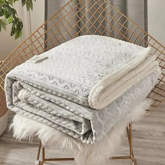 Warm and Cosy Thermal Blanket Made of Polyester – Machine Washable, Available in Various Sizes and Colours