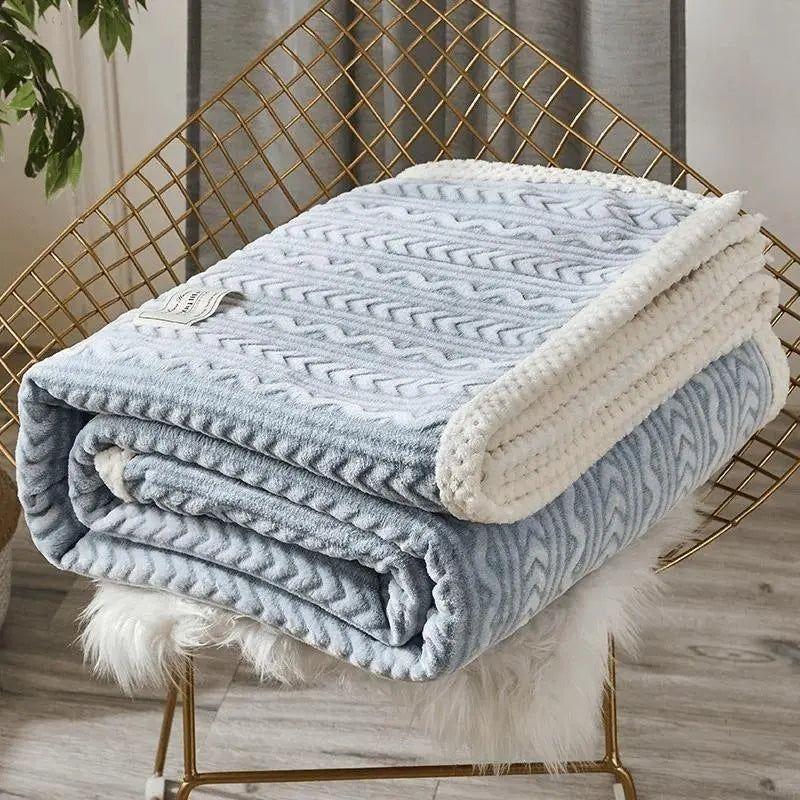 Warm and Cosy Thermal Blanket Made of Polyester – Machine Washable, Available in Various Sizes and Colours