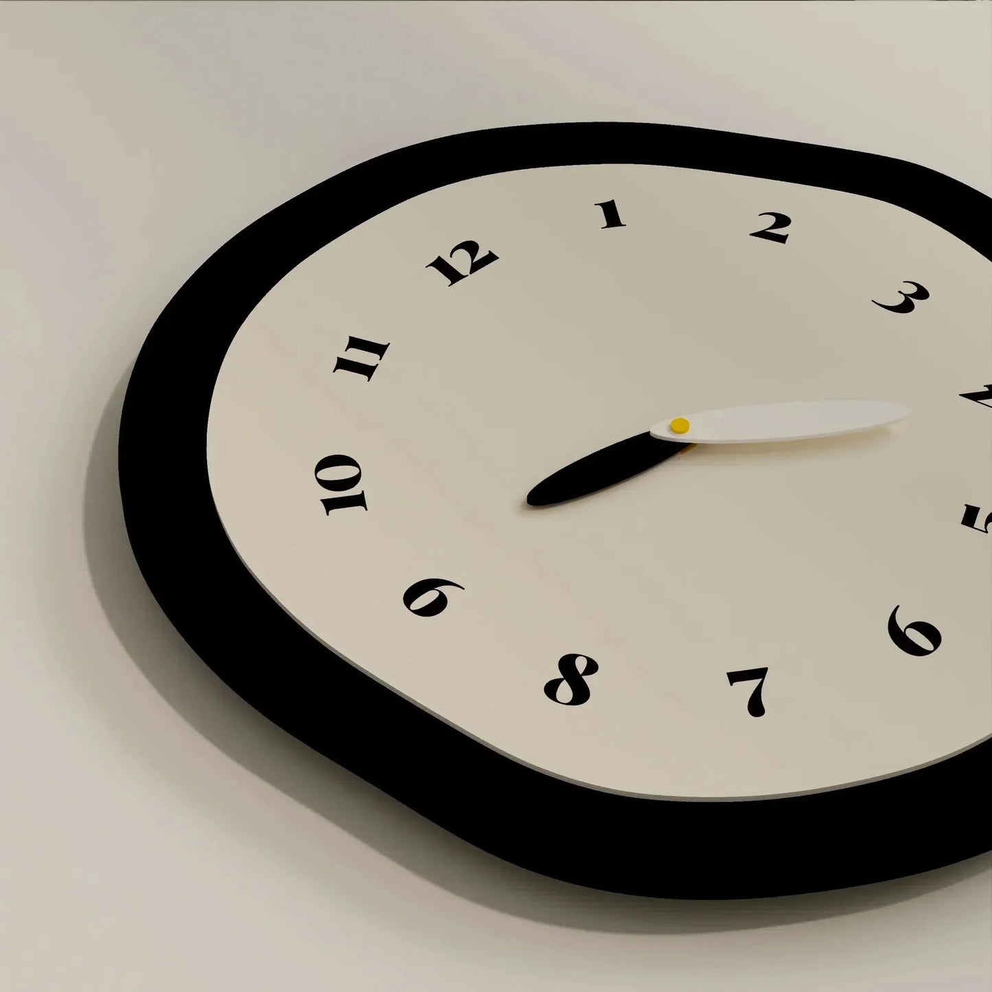 Abstract Wall Clock with Silent Operation – Modern Design for Living Room and Bedroom, 30 cm or 33 cm Diameter