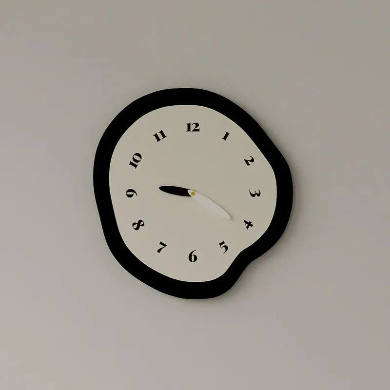 Abstract Wall Clock with Silent Operation – Modern Design for Living Room and Bedroom, 30 cm or 33 cm Diameter