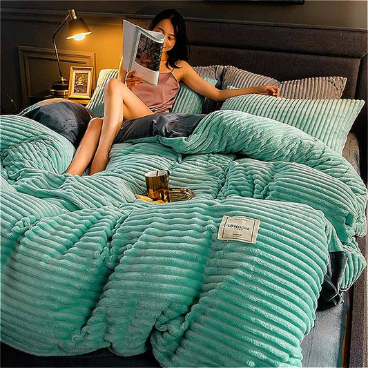 The coziest soft duvet winter blanket ever