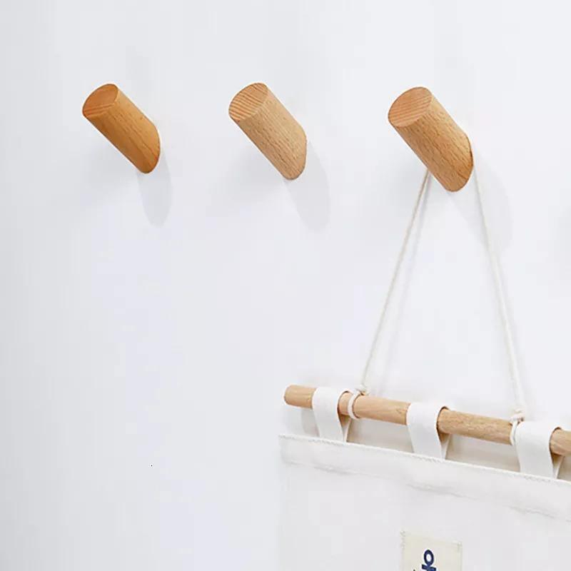 Wooden Wall-Mounted Coat Hook for Wall Coat Rack