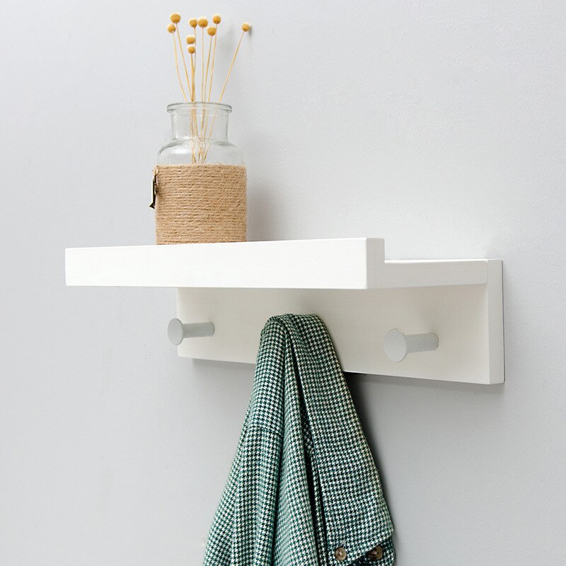 Cooper Wall Storage Shelf with Hooks for Coat Rack Wall Coat Rack