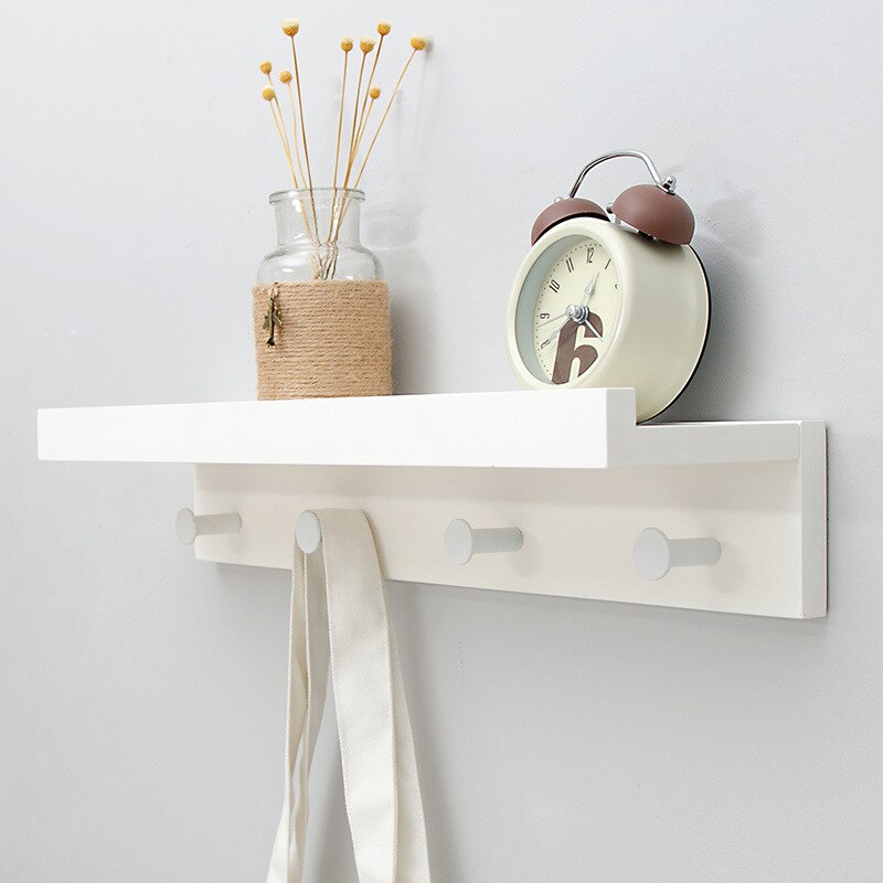 Cooper Wall Storage Shelf with Hooks for Coat Rack Wall Coat Rack