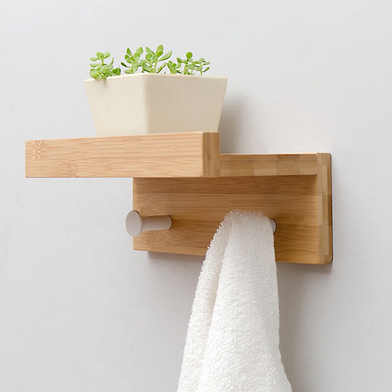 Cooper Wall Storage Shelf with Hooks for Coat Rack Wall Coat Rack