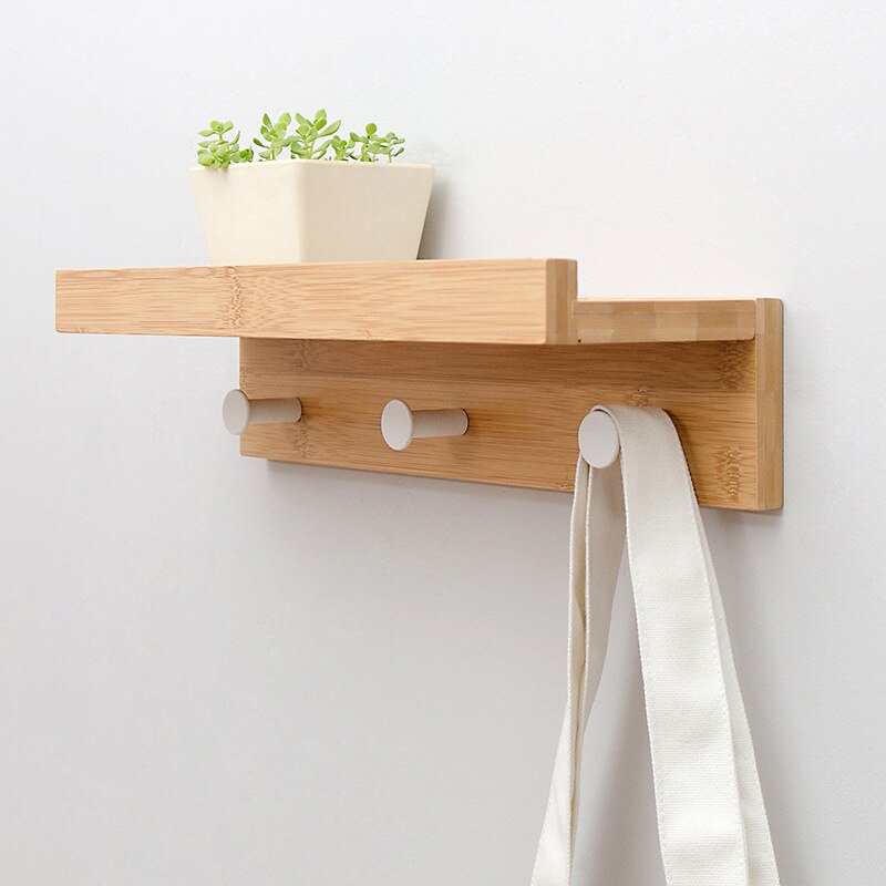 Cooper Wall Storage Shelf with Hooks for Coat Rack Wall Coat Rack