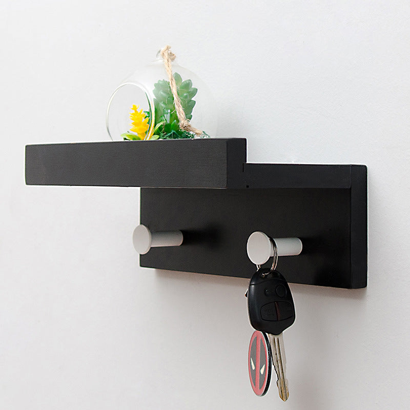 Cooper Wall Storage Shelf with Hooks for Coat Rack Wall Coat Rack